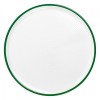 White/Green Melamine Pizza Plate 13-3/4" 350mm